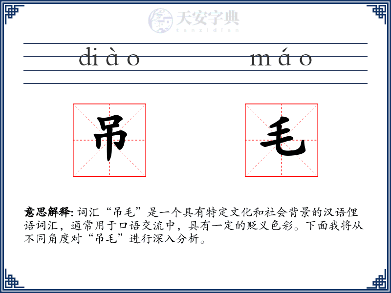 吊毛