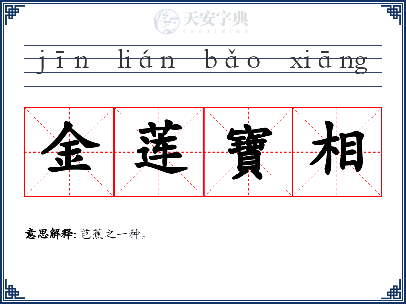 金莲寶相
