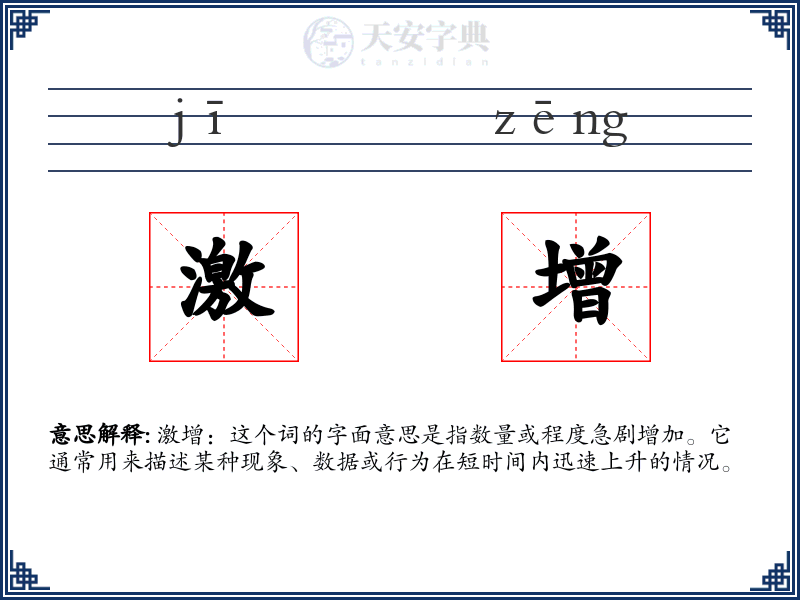 激增