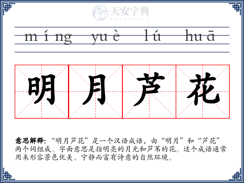 明月芦花