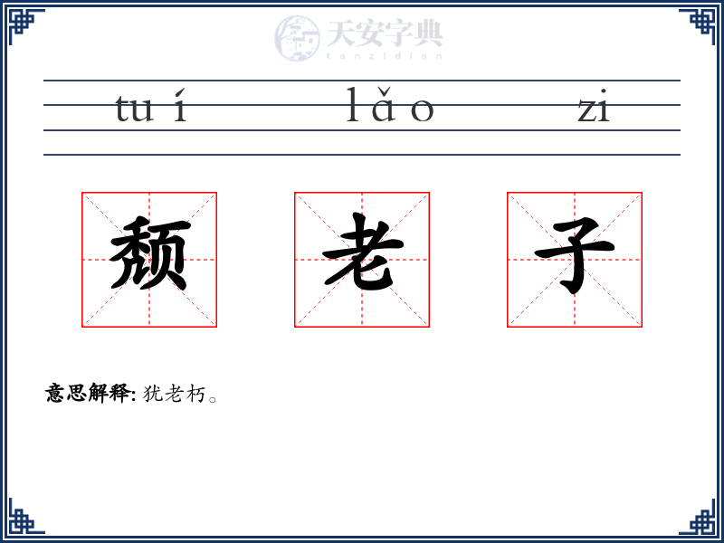 颓老子