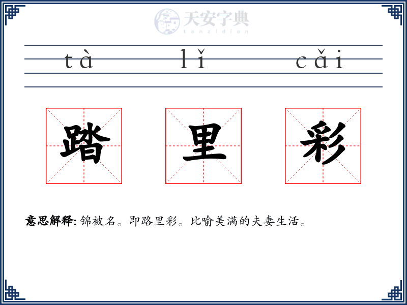 踏里彩