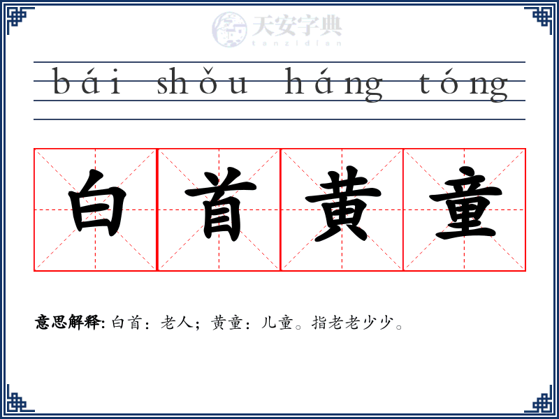 白首黄童