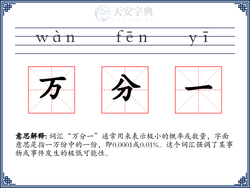 万分一