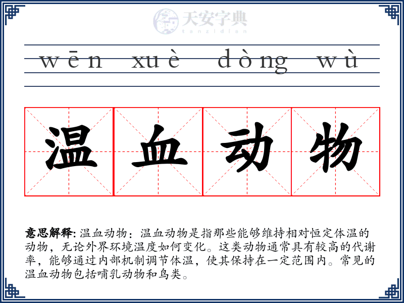 温血动物
