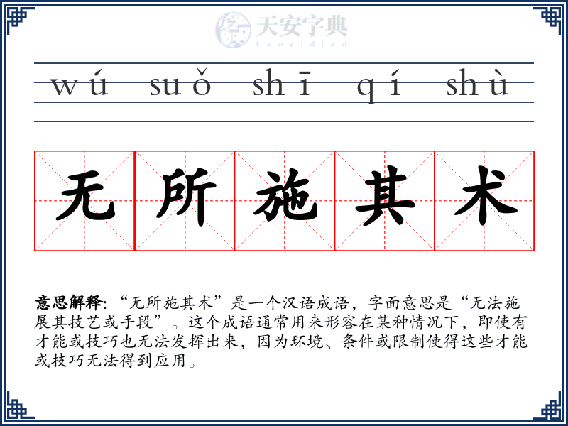 无所施其术