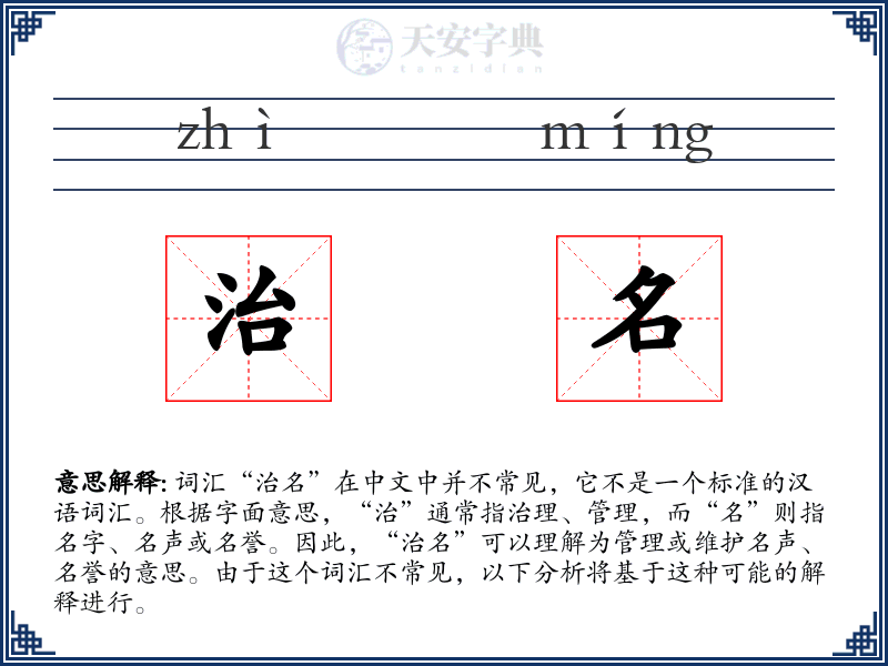 治名
