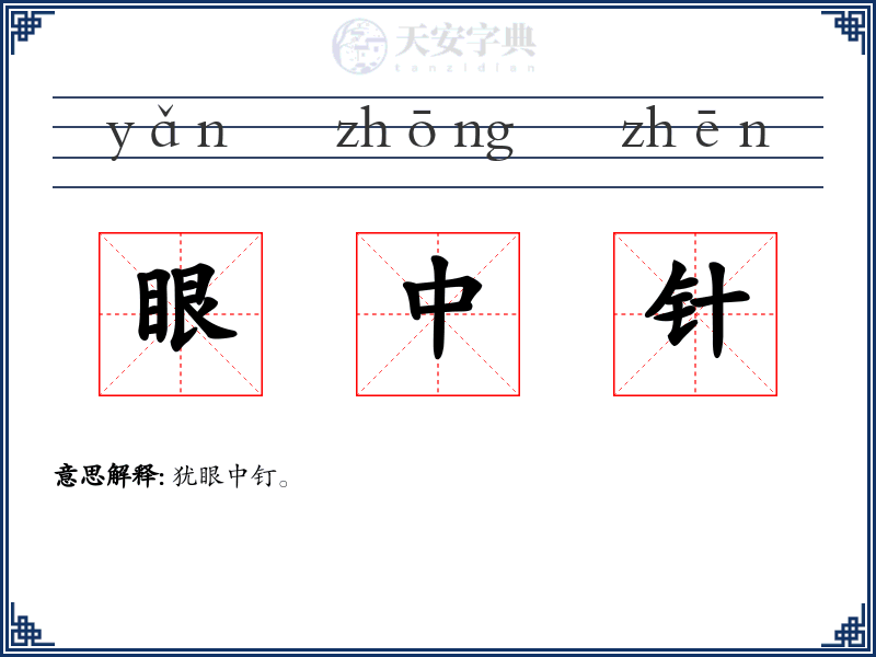眼中针