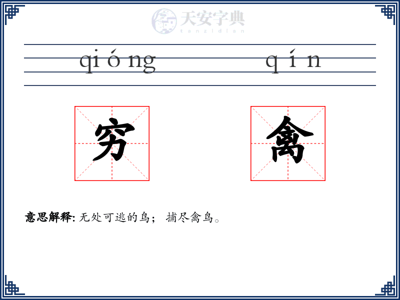穷禽