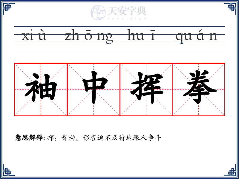 袖中挥拳