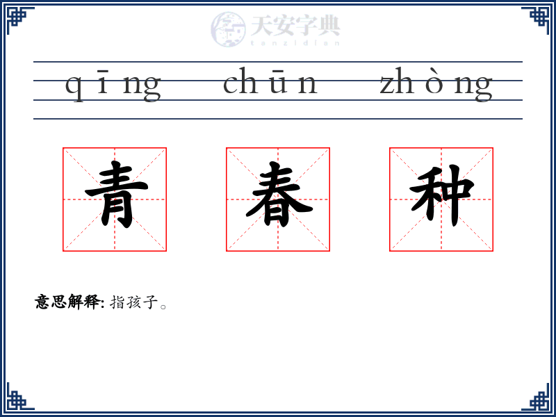 青春种