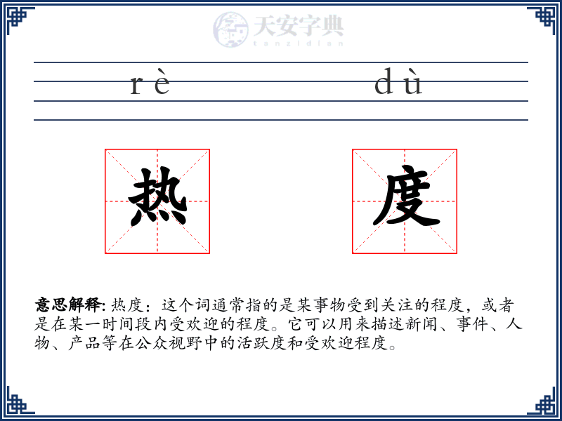 热度