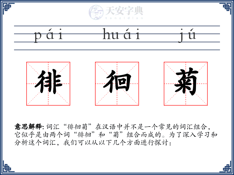 徘徊菊