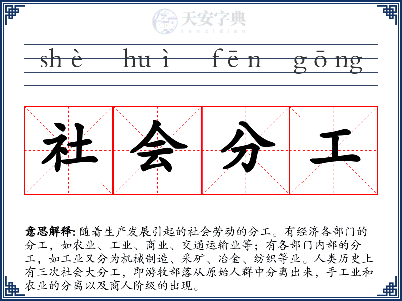 社会分工