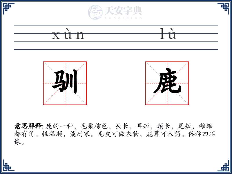 驯鹿