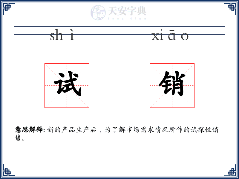 试销