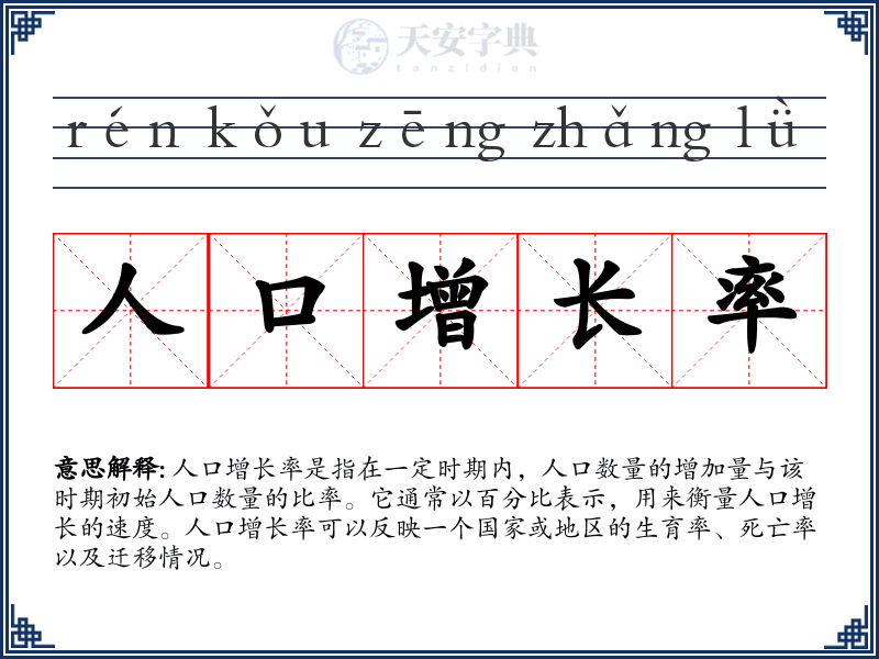 人口增长率