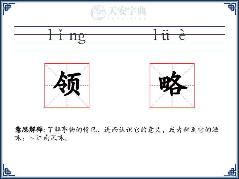 领略