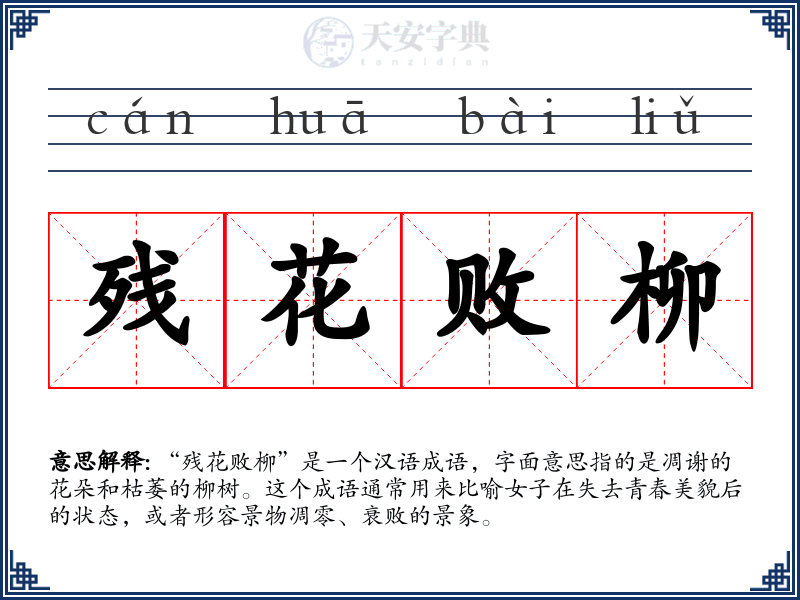残花败柳