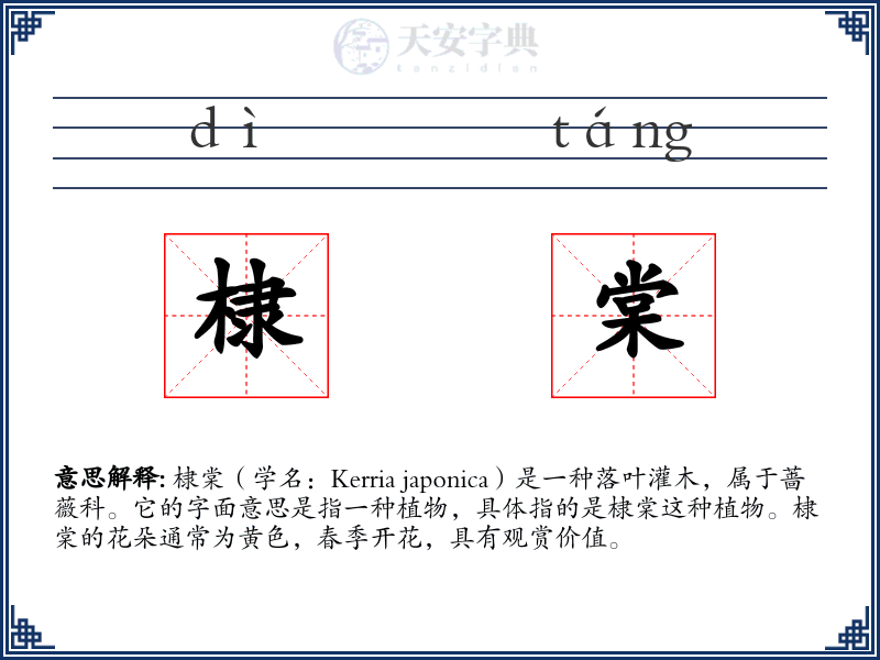 棣棠