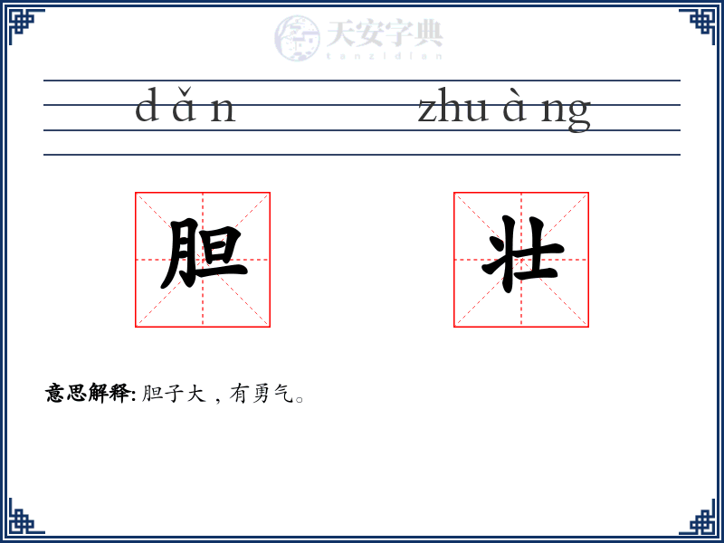 胆壮