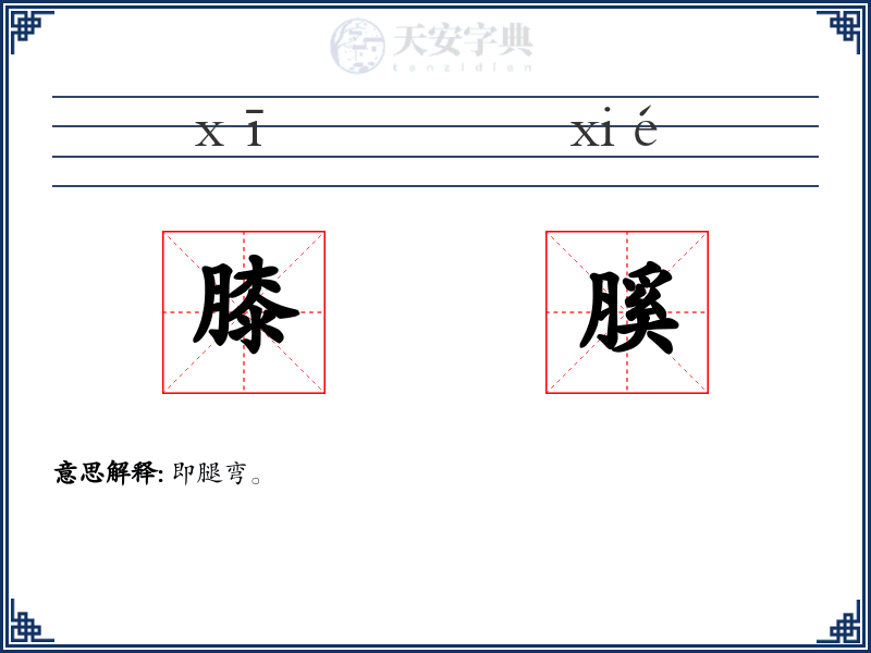 膝膎