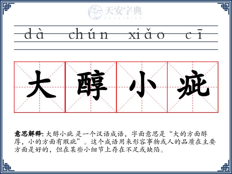大醇小疵