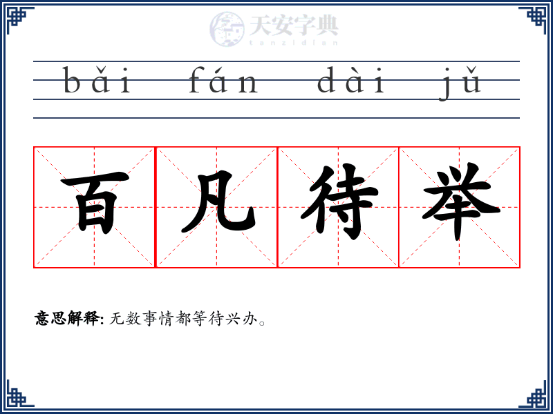 百凡待举