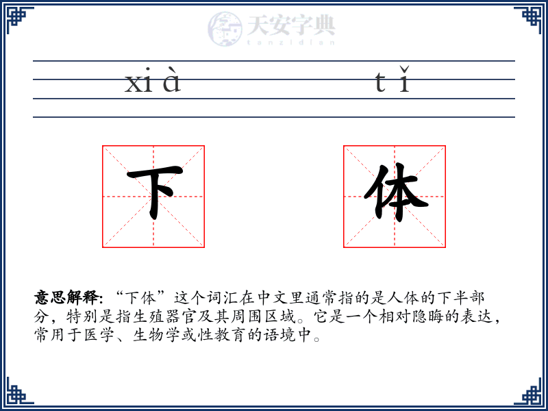 下体