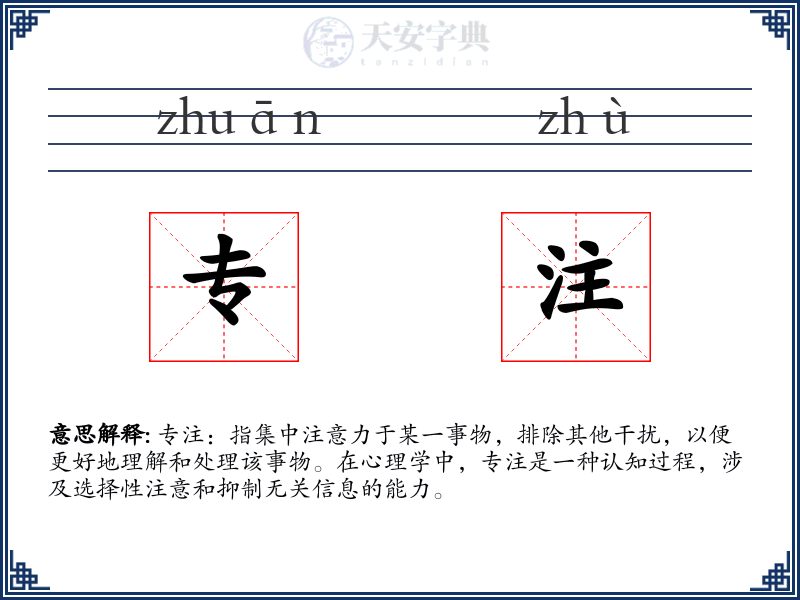 专注