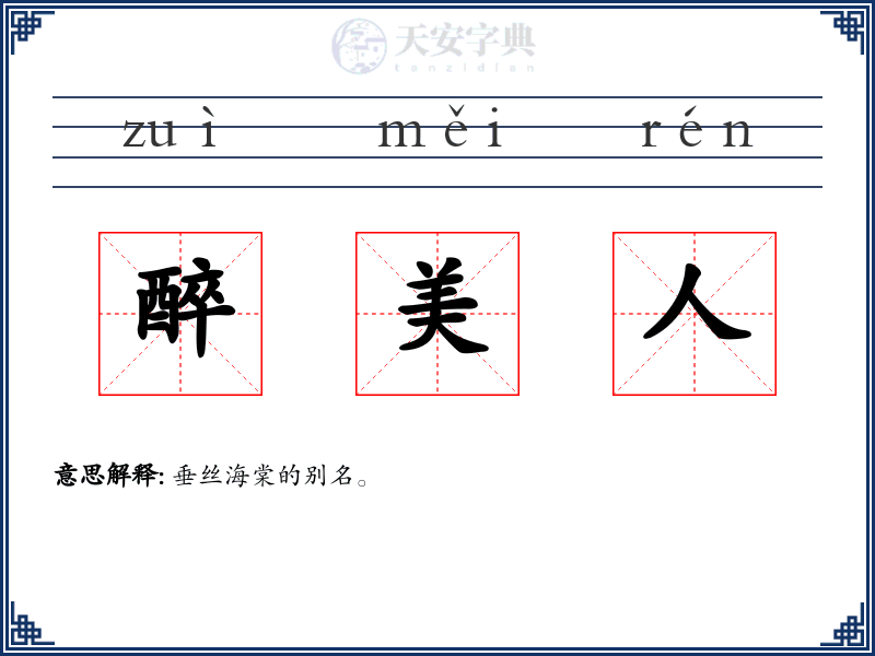 醉美人