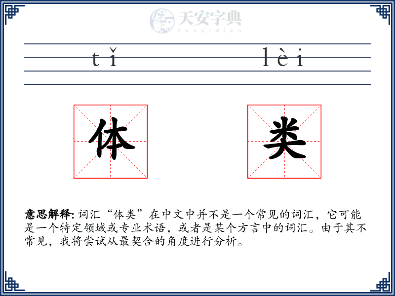 体类