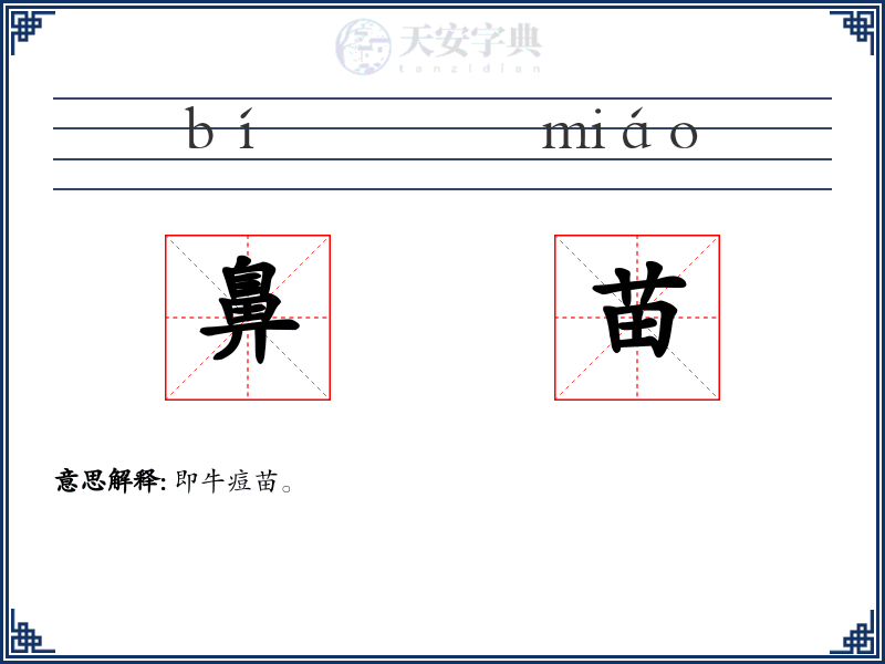 鼻苗