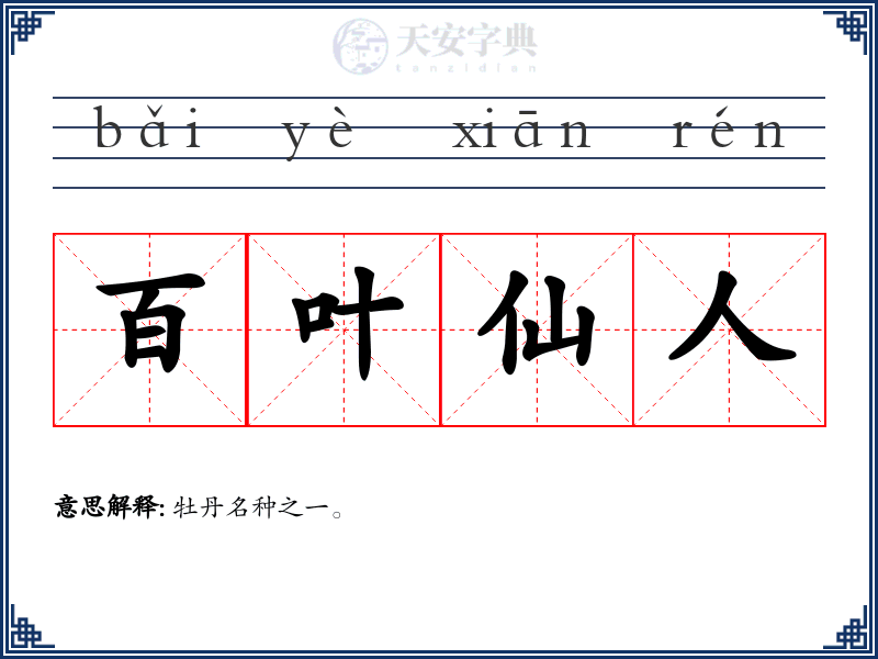 百叶仙人
