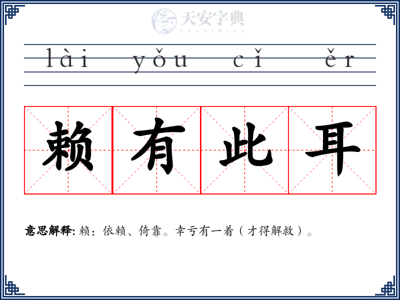赖有此耳