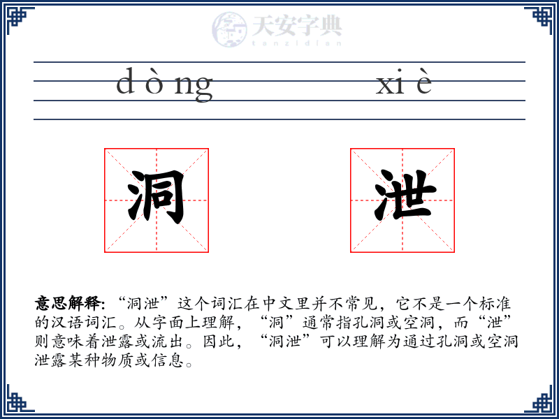 洞泄