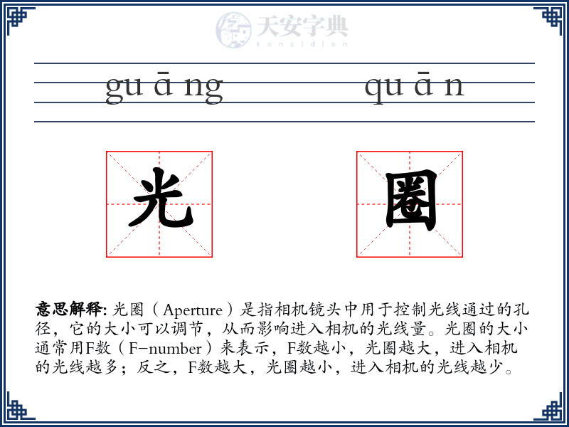 光圈