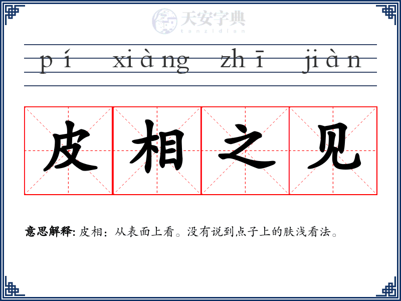 皮相之见