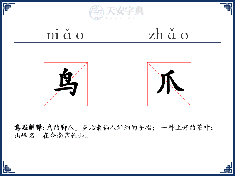 鸟爪