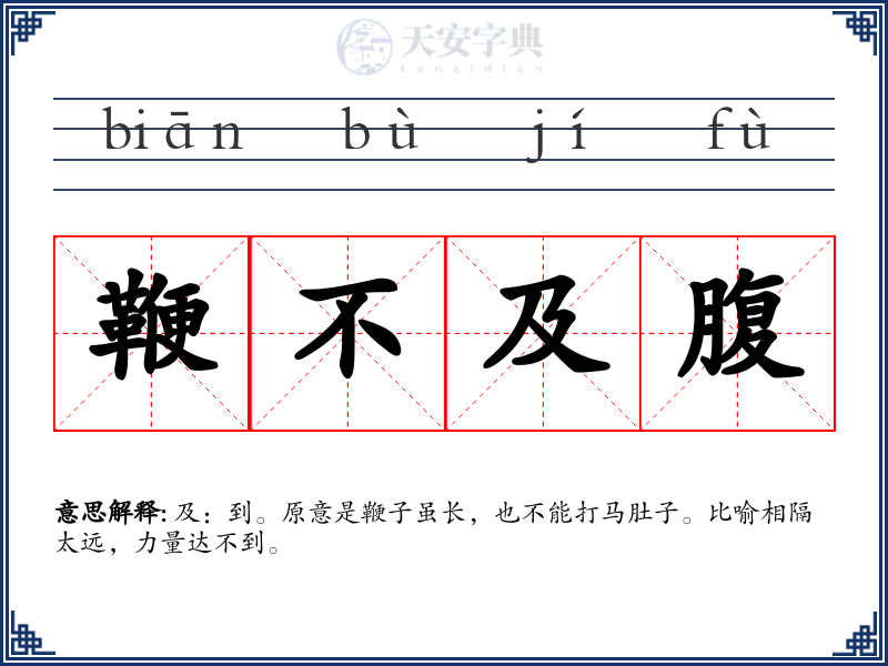 鞭不及腹