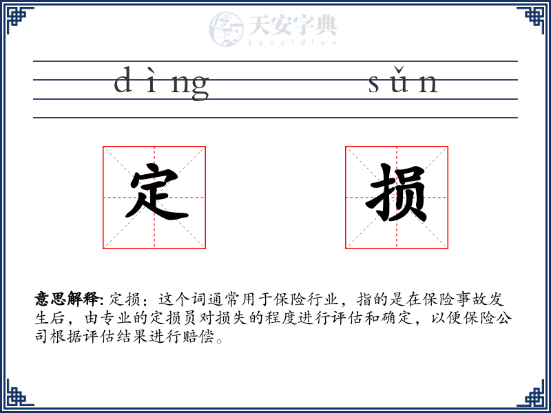 定损