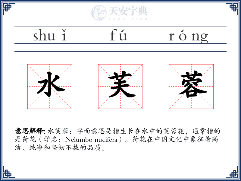 水芙蓉