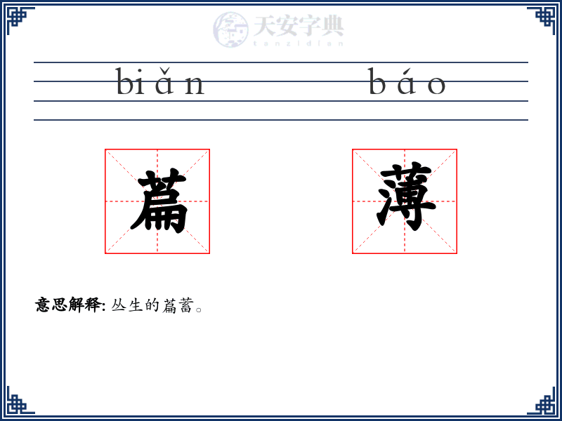 萹薄