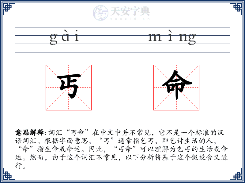 丐命