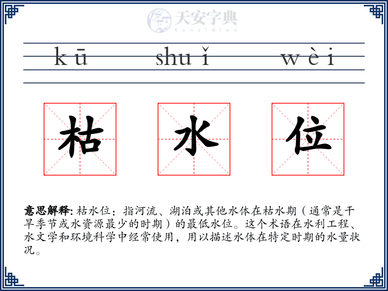 枯水位