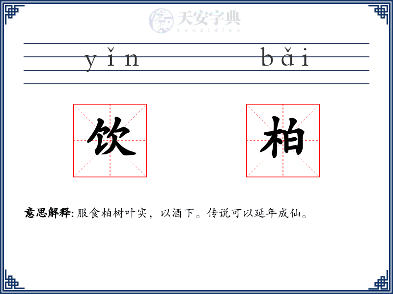 饮柏