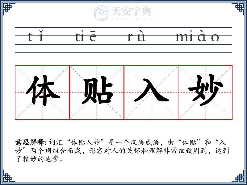 体贴入妙