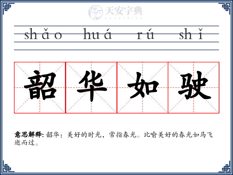 韶华如驶