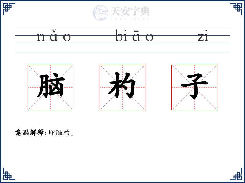 脑杓子