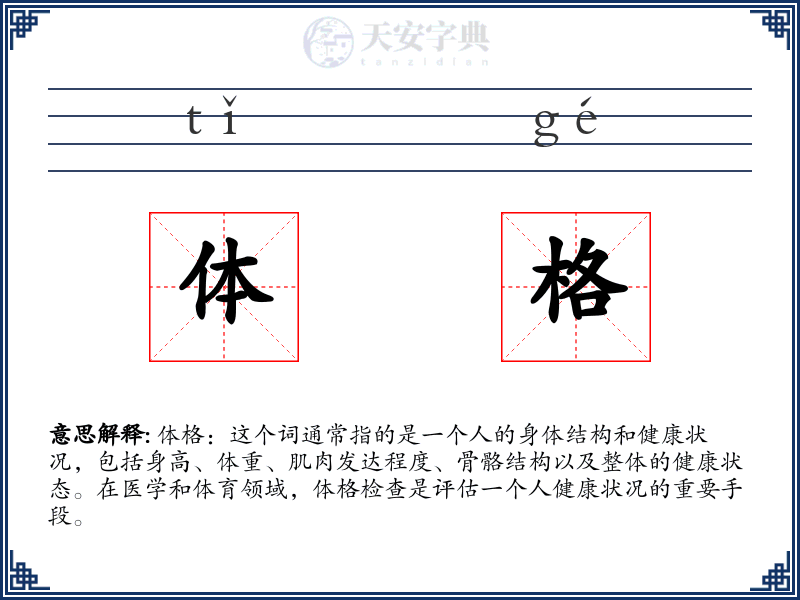 体格